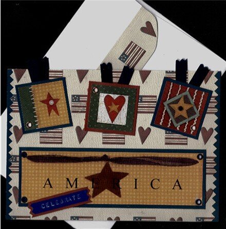 AMERICA 4th of July Card