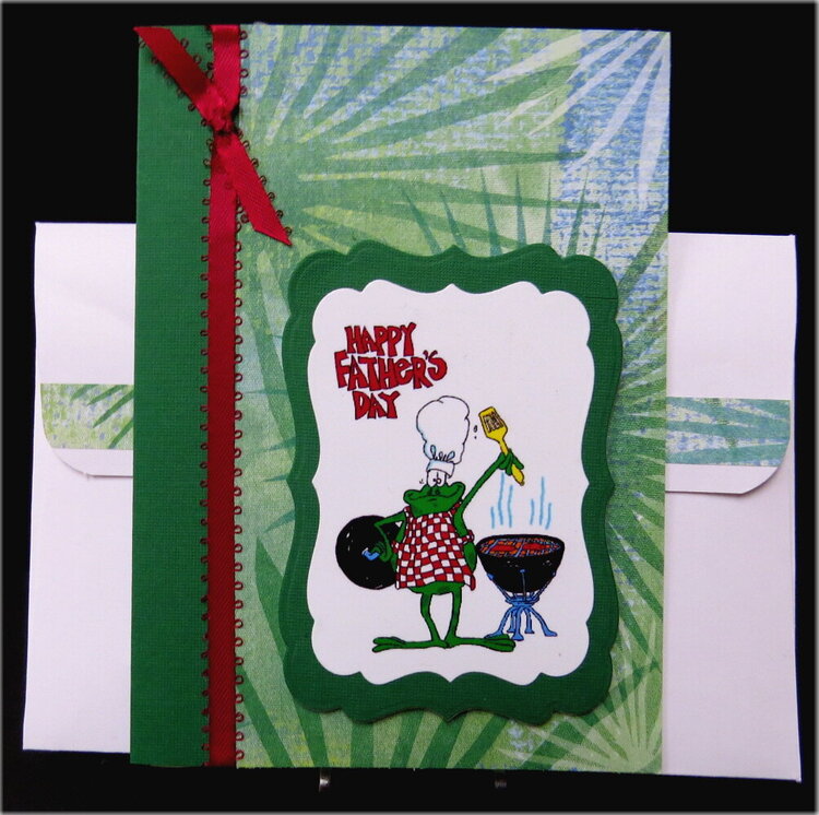 BBQ Frog Fathers Day Card