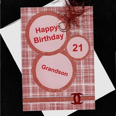 Birthday Grandson 21 card