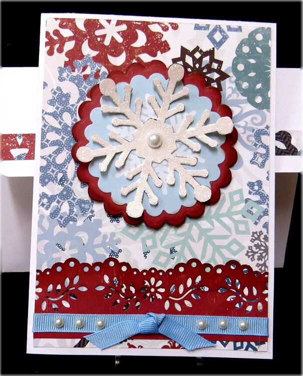 Big Snowflake Christmas Card