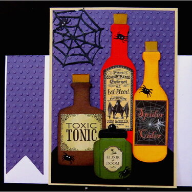 Bottles 01 Halloween Card
