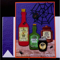 Bottles 01 Halloween Card