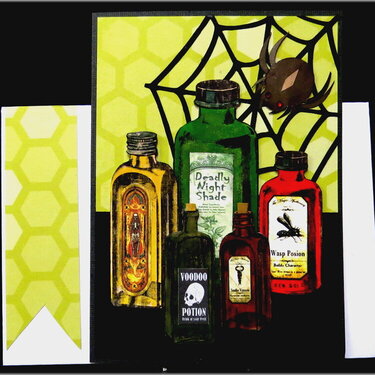 Bottles 03 Halloween Card