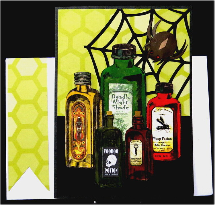 Bottles 03 Halloween Card