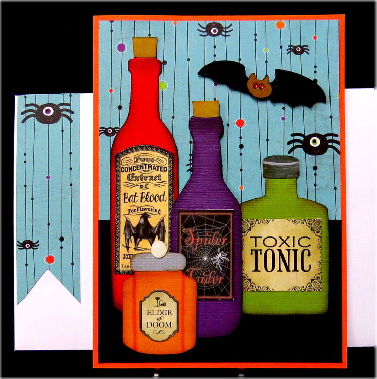 Bottles 04 Halloween Card