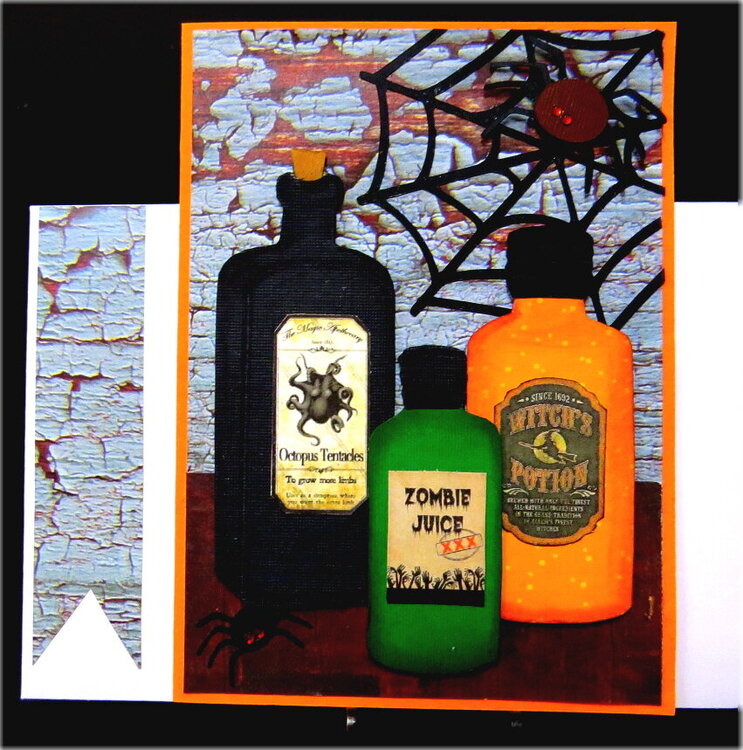 Bottles 06 Halloween Card