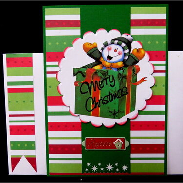 Boxed Snowman Christmas Card