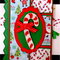 Candy Cane Shutter Fold Christmas Card