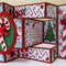 Candy Cane Shutter Fold Christmas Card Inside