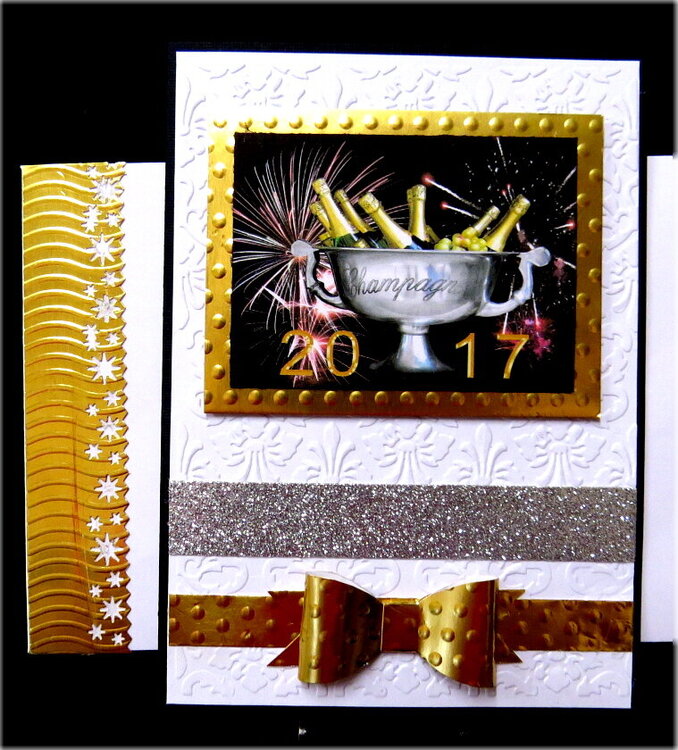 Champagne Bucket 2017 New Years Card
