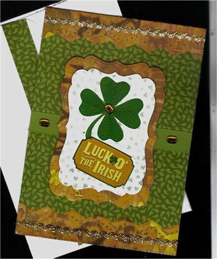 Clover Luck &#039;O the Irish St. Patrick&#039;s Day card