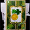 Coin Shamrocks St. Pats Card