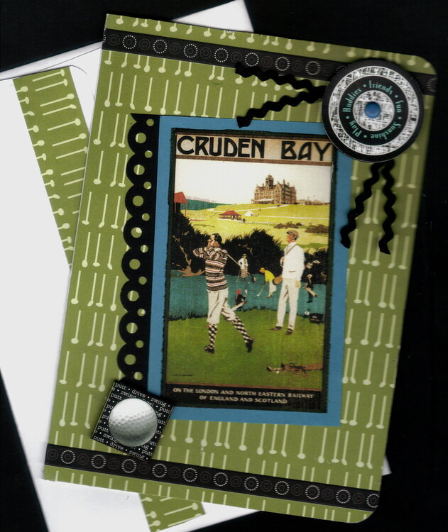 Cruden Bay Golf Birthday Card