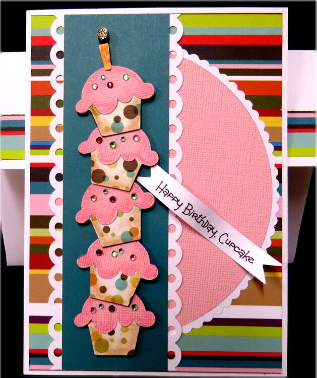 Cupcake Stack Birthday Card