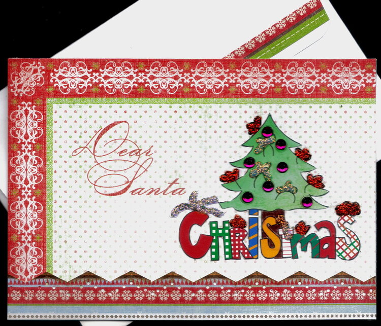 Dear Santa Tree Xmas Card 2