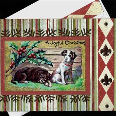 Dogs Joyful Christmas card