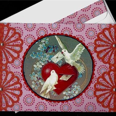 Doves Mailing Valentines card