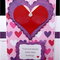 Dress Multi Hearts Valentine Card Inside