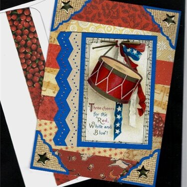Drum 4th of July card