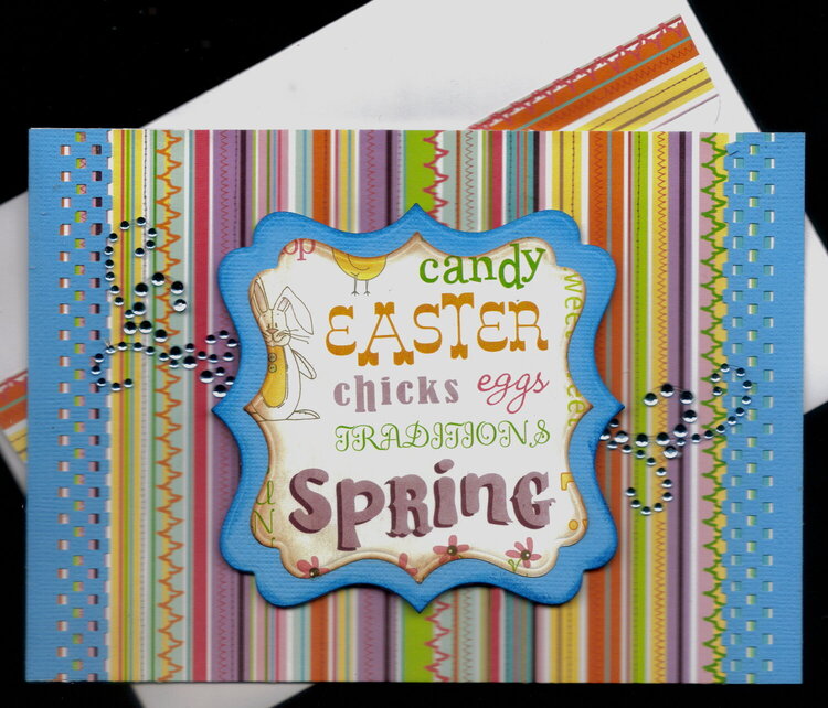 Easter Spring Words Easter Card