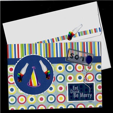 Eat Drink Be Merry Bday Card