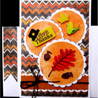 Fall Circles Thanksgiving Card