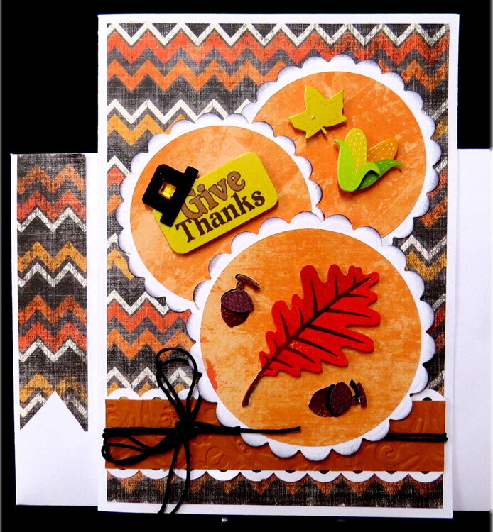 Fall Circles Thanksgiving Card