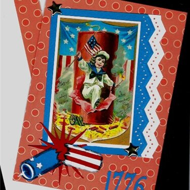 Firecracker 1776 Card