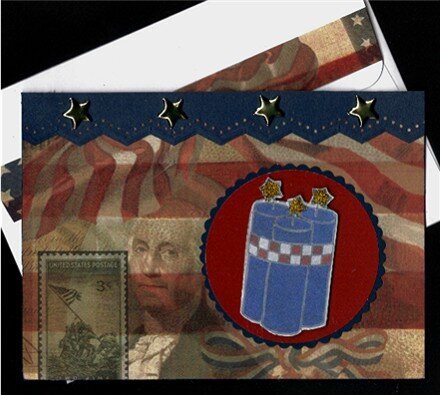 George Washington 4th of July card