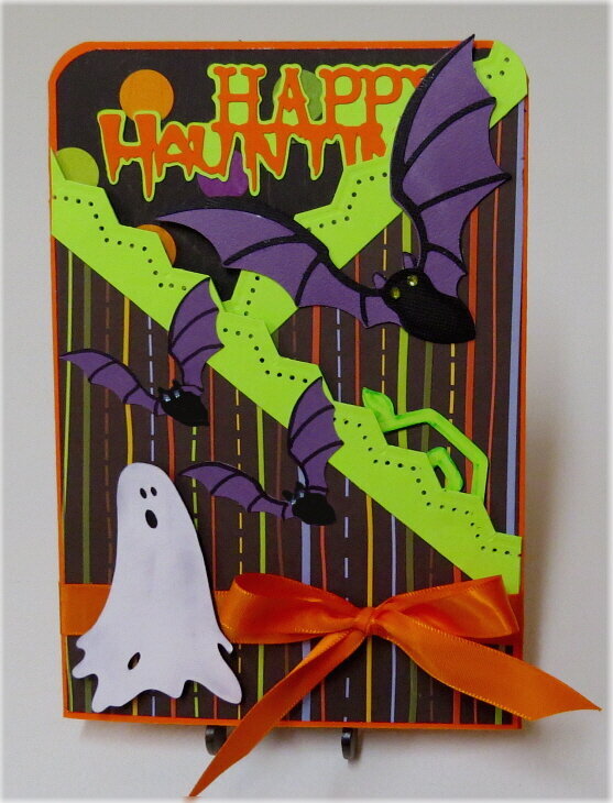 Ghost Lg. Gate Fold Halloween Card