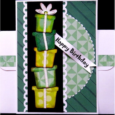 Gift Boxes Birthday Card