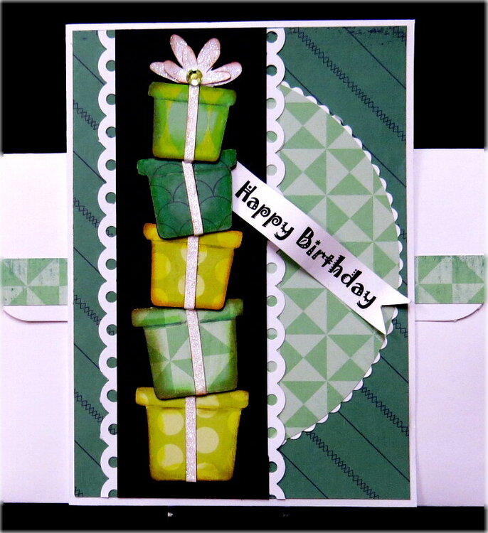 Gift Boxes Birthday Card