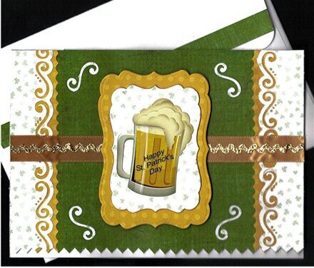 Gold Beer Mug St. Patrick&#039;s Day card