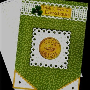 Gold Coin St. Patrick&#039;s Day card