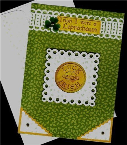 Gold Coin St. Patrick&#039;s Day card