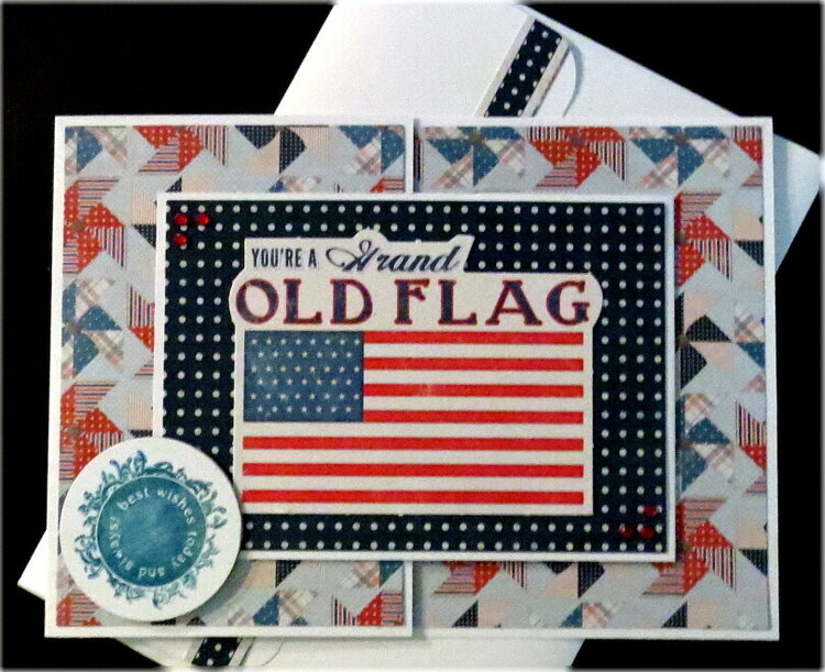 Grand Old Flag Joy Fold 4th of July Card
