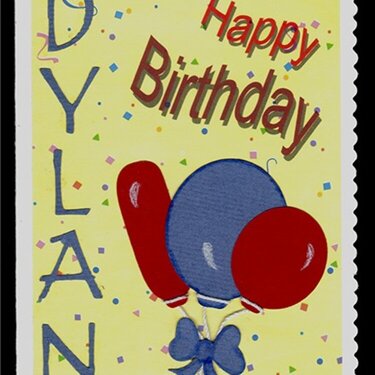 Happy Birthday Dylan Card