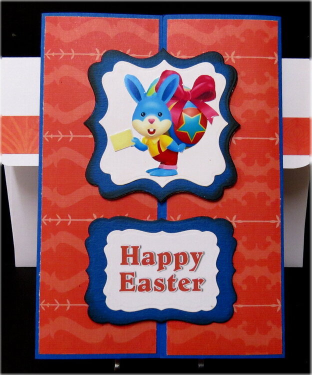 Happy Easter Gate Fold Card BDR