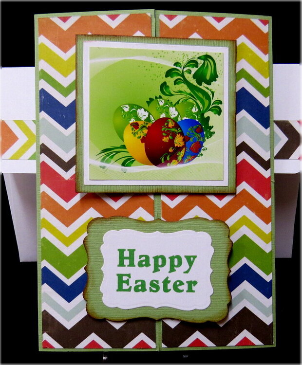 Happy Easter Gate Fold Card TPRI