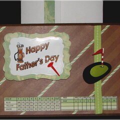 Happy Fathers Day Brown Card