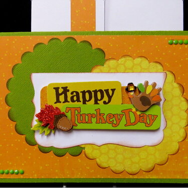 Happy Turkey Day Circles Card