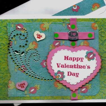 Happy Valentine&#039;s Day Heart Card