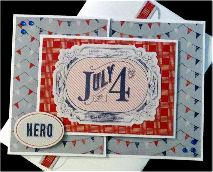 Hero July 4th Joy Fold Card