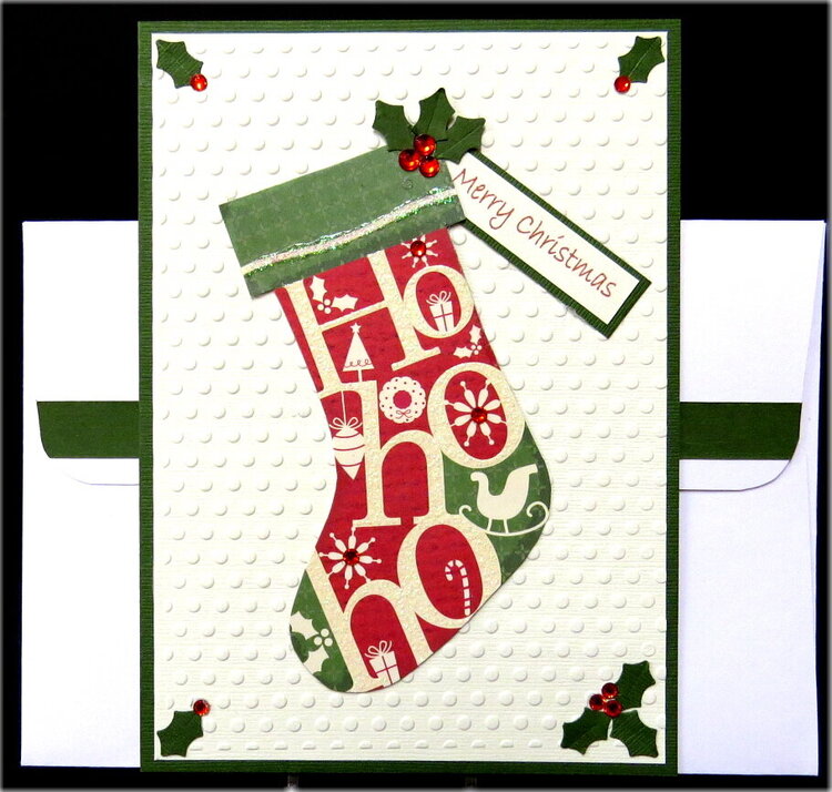 HoHoHo Stocking Xmas Card