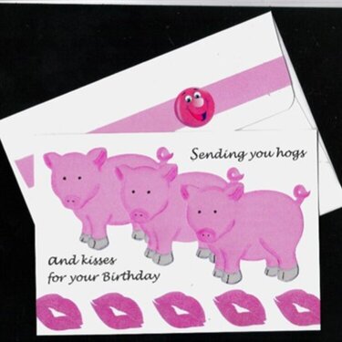 Hogs Birthday Card