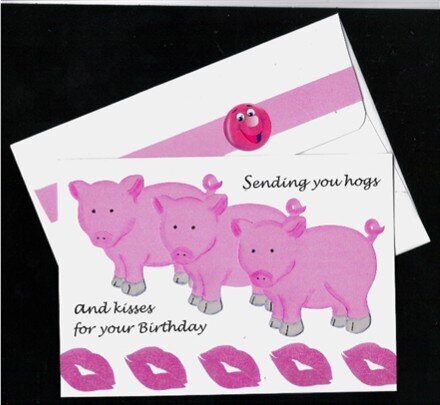 Hogs Birthday Card