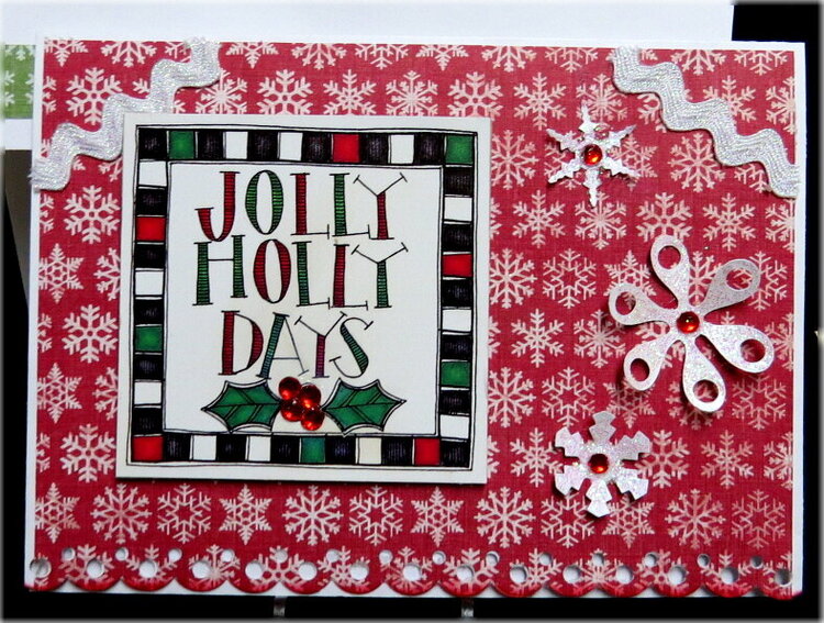 Jolly Hollky Days Christmas Card