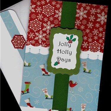 Jolly Holly Days Christmas Card