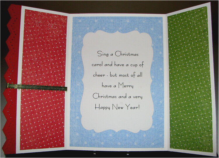Jolly Ol&#039; Elf Christmas Card Inside