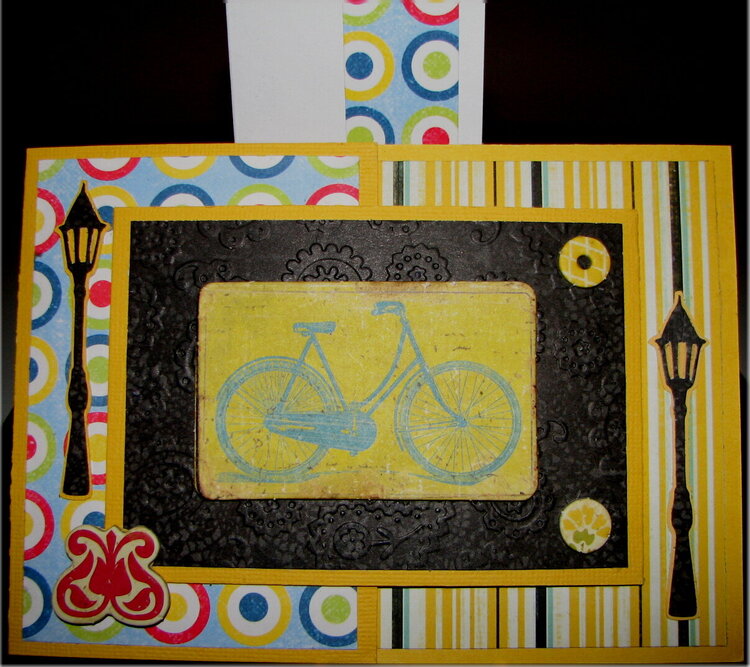 Joy Fold Bicycle Birthday Card